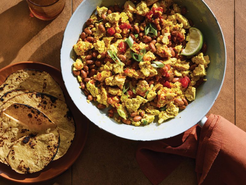 A quick Southwest vegan tofu scramble