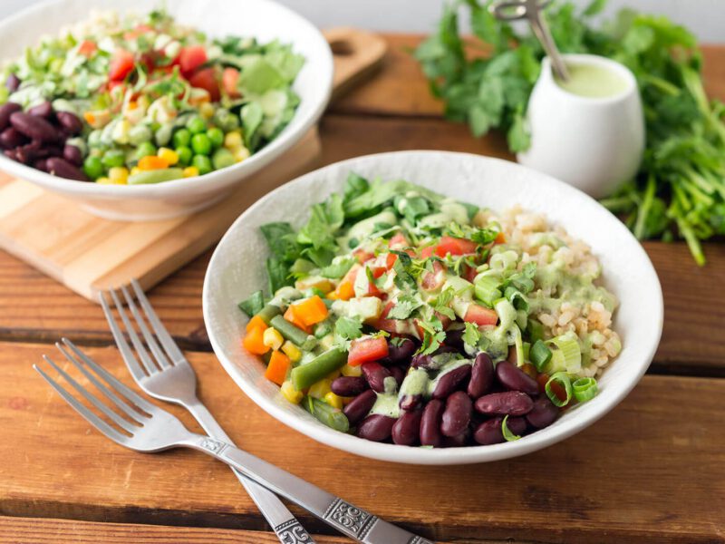 vegan rice bowl