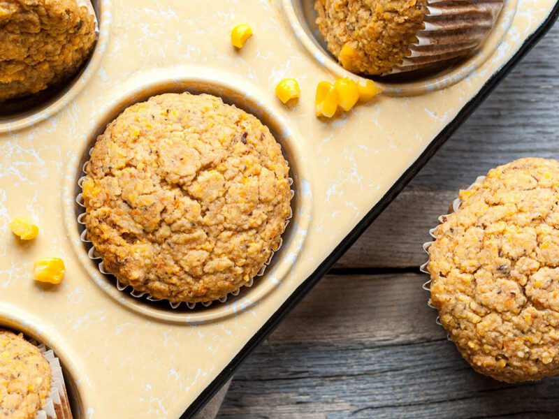 Whole Grain Corn Muffins