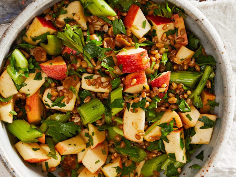 Rye and Wheat Berries with Celery and Apples Wordpress