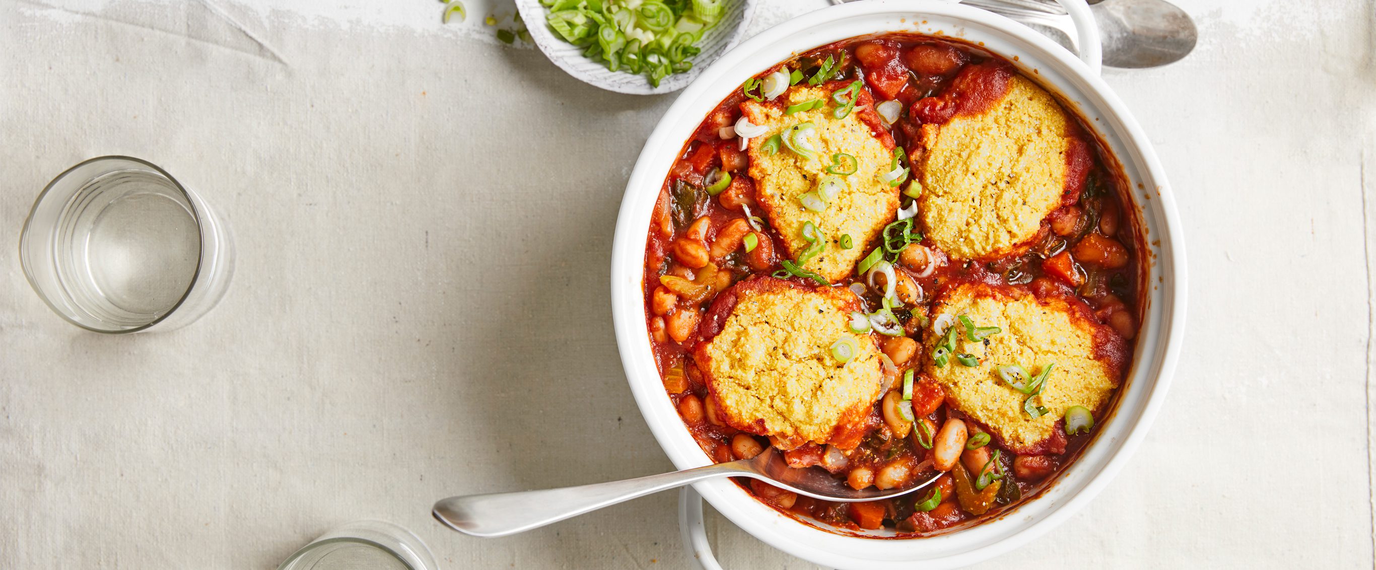 Barbecue Bean and Cornbread Bake