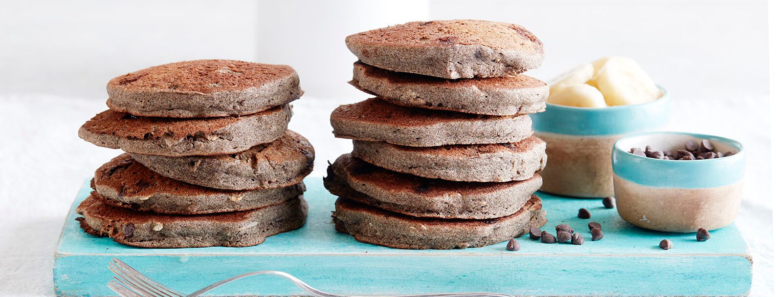 Chocolate Chip Coconut Pancakes