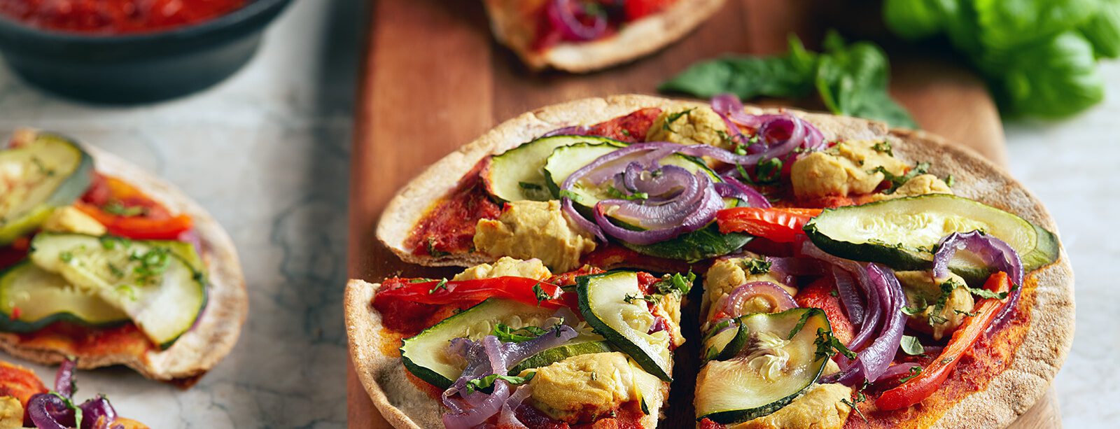Cheesy Vegan Veggie Pizzette