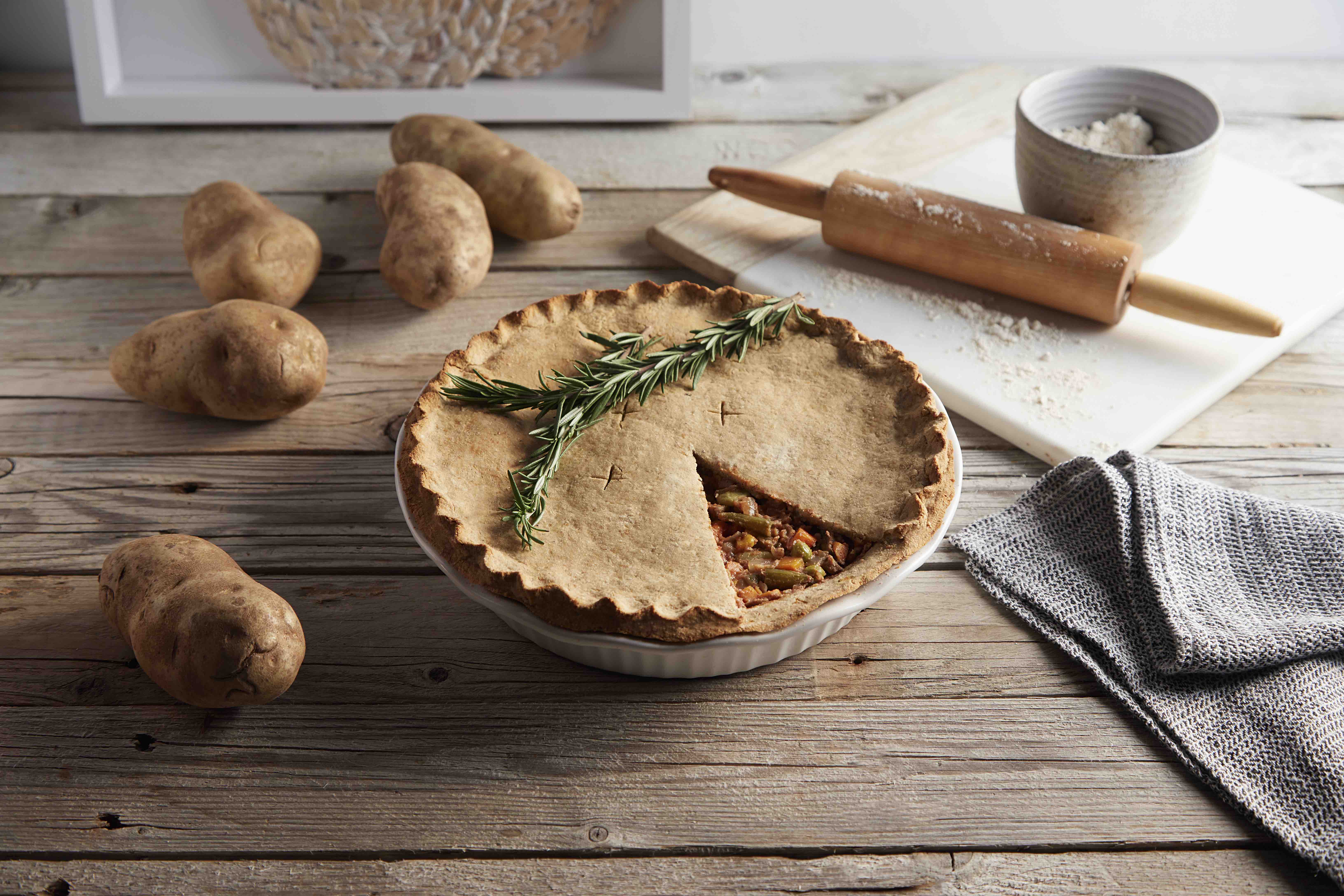Festive-Spiced Veggie Pot Pie
