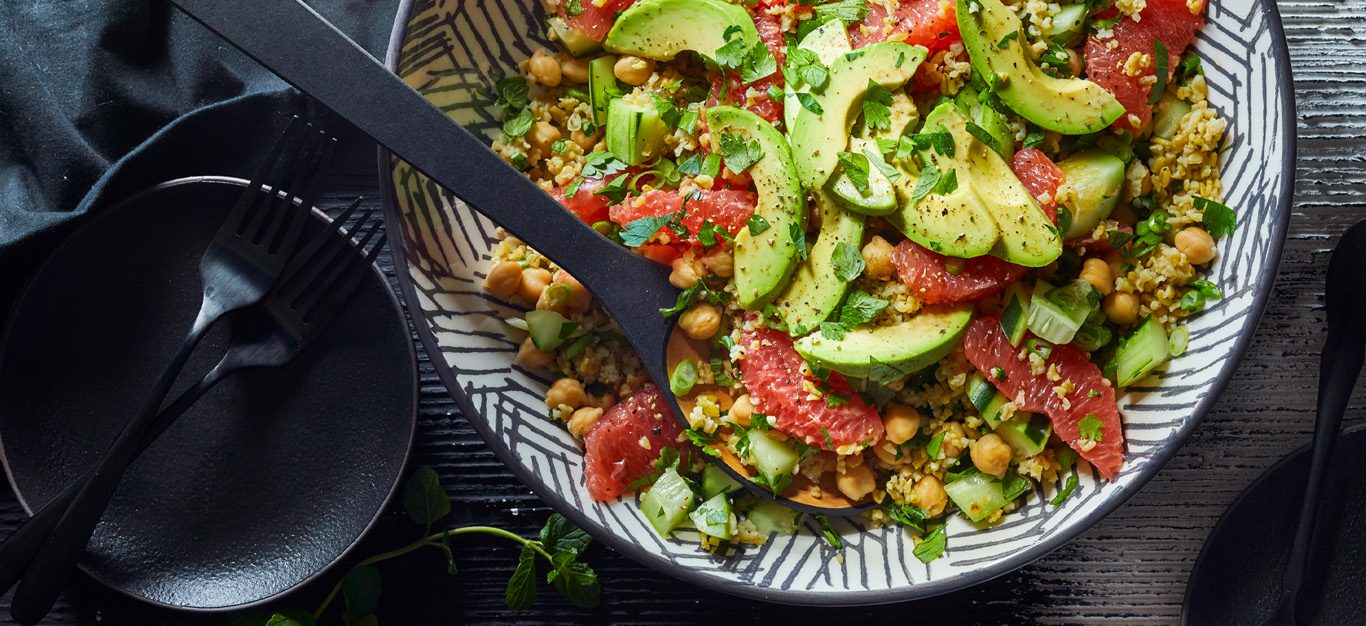 Freekeh Tabbouleh with Grapefruit
