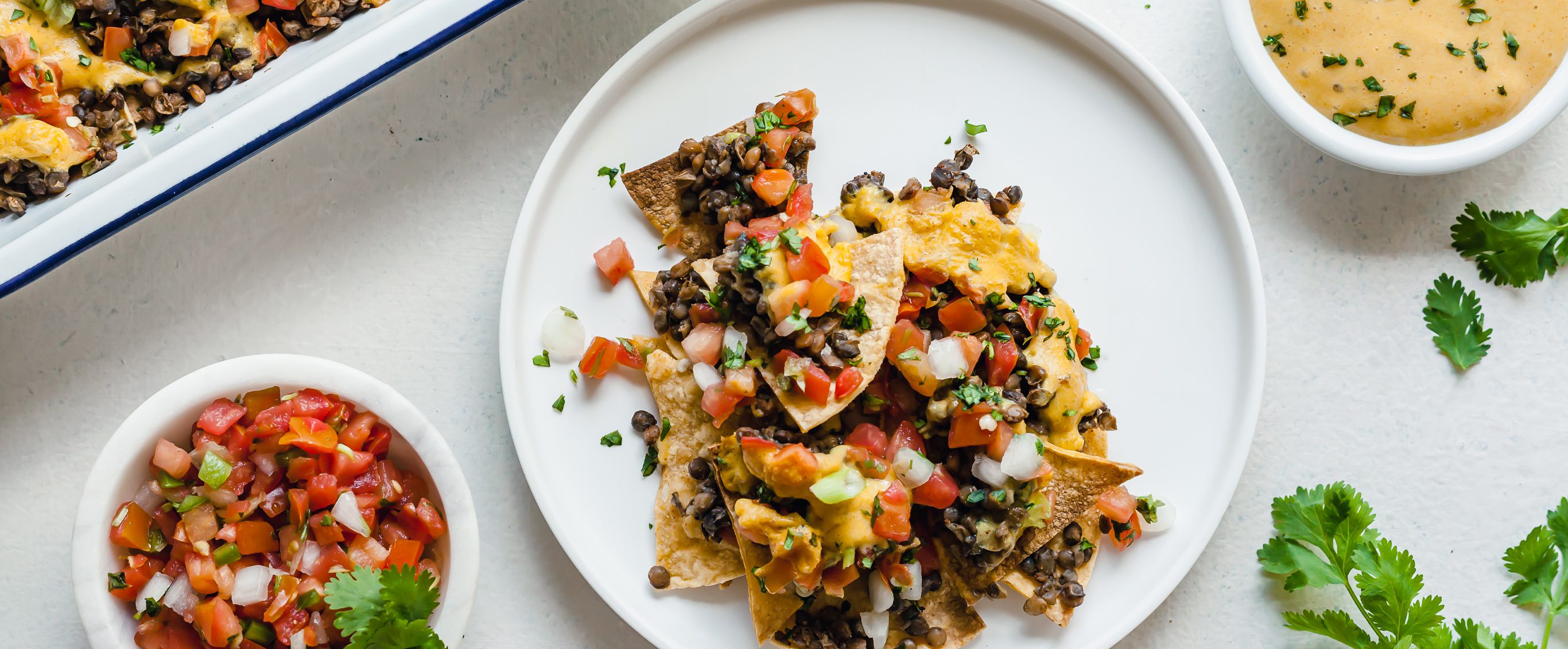 Loaded Lentil Nachos