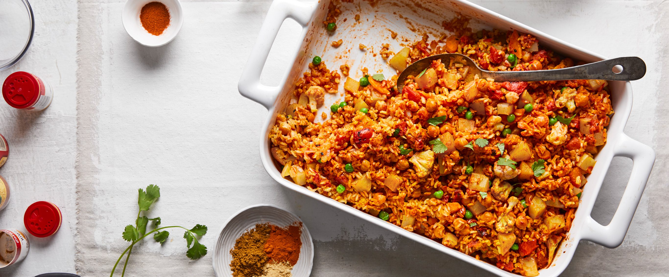 Indian-Spiced Cauliflower and Potato Casserole