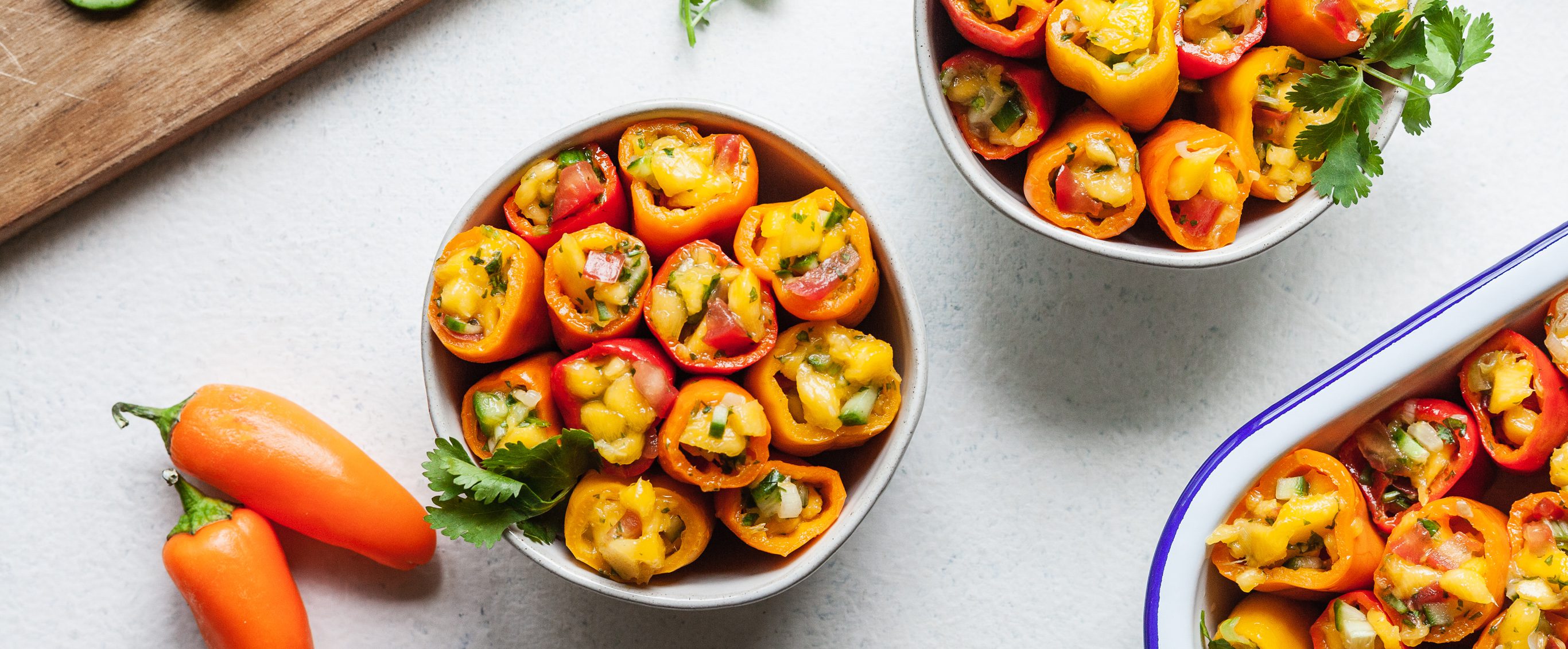 Mini Bell Pepper Poppers