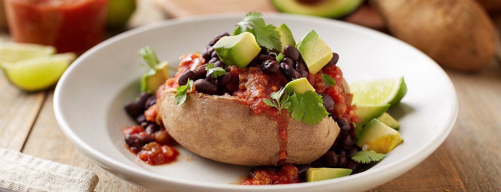 “Nacho” Vegan Baked Potato