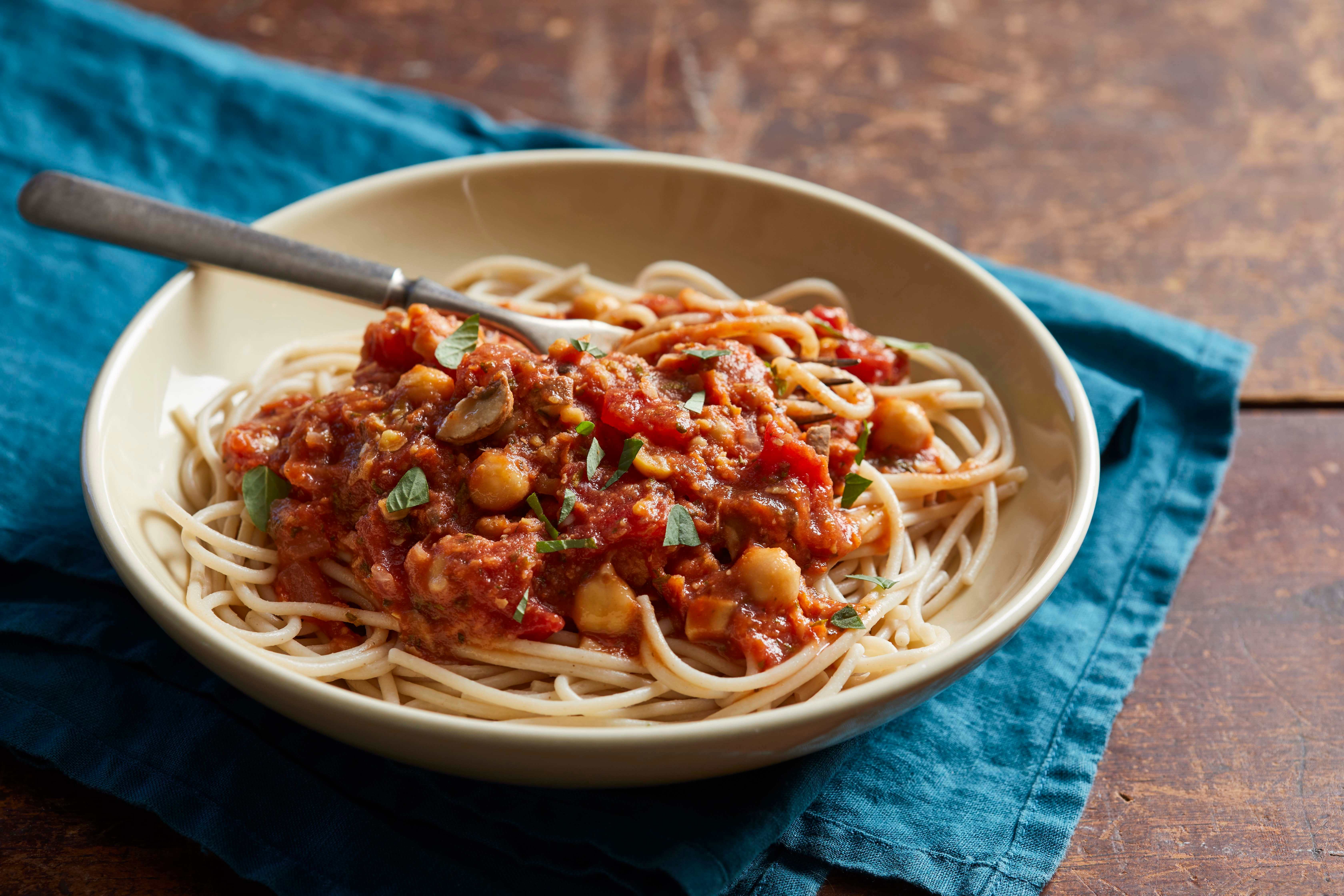 Quick Chickpea Bolognese