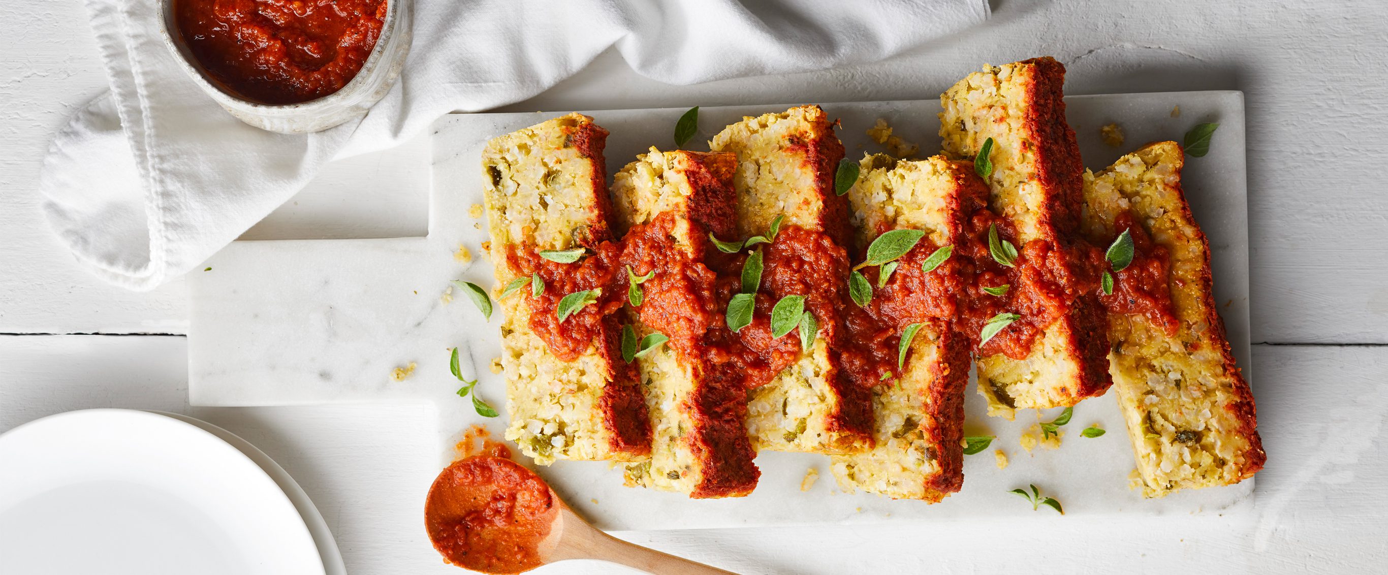 Red Lentil Loaf with Smoky Tomato Sauce Recipe