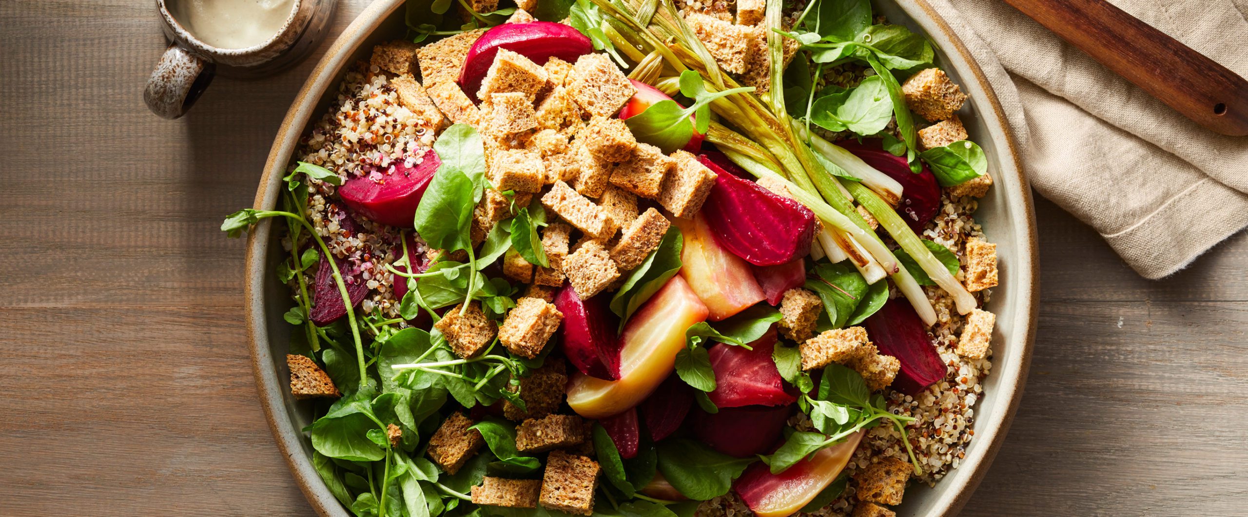Roasted Beet Salad with Baby Leeks