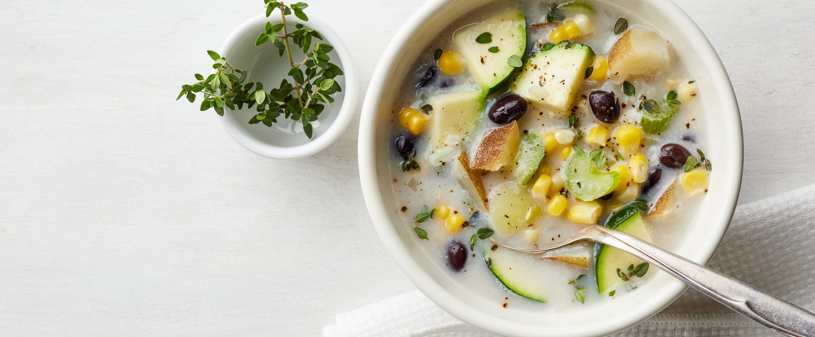 Zucchini, Corn, and Black Bean Soup