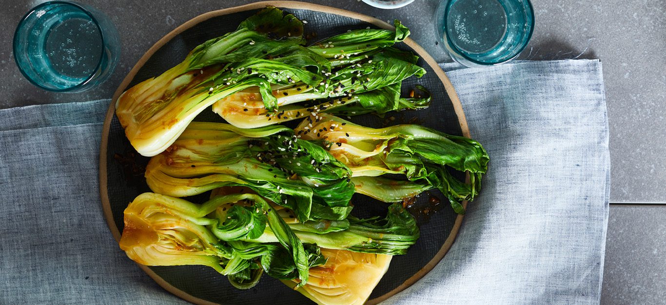 Bok Choy in Ginger-Garlic Sauce