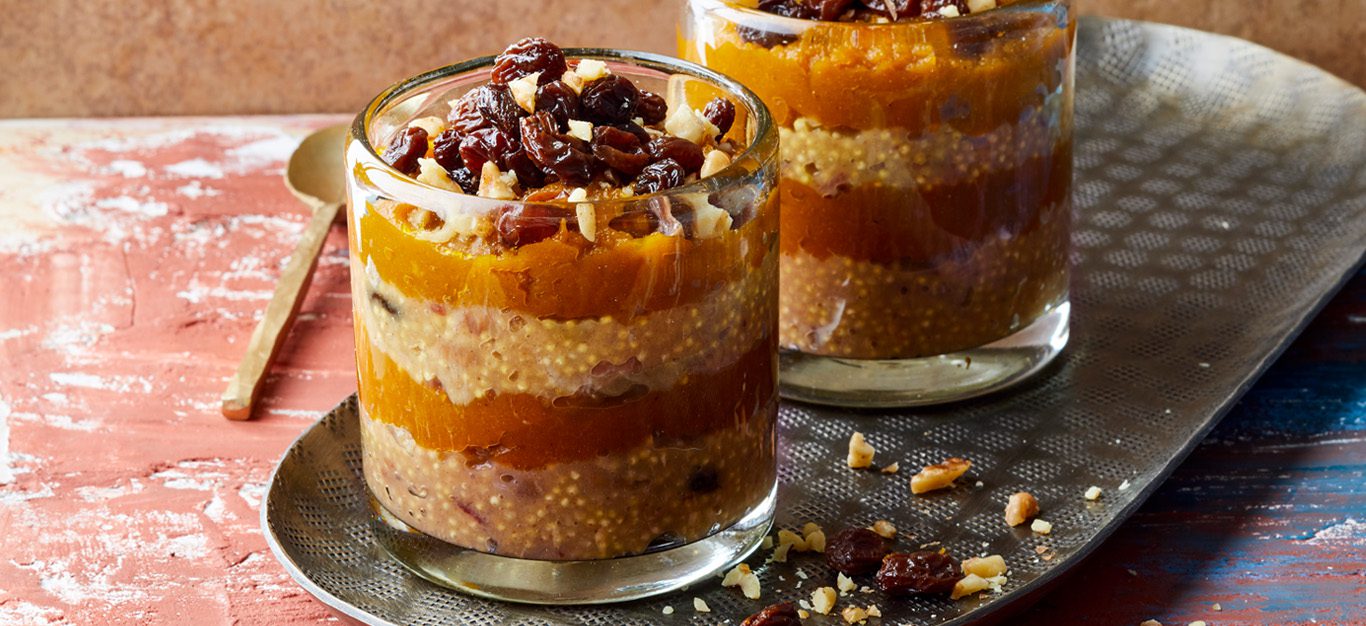 Millet and Kabocha Squash Breakfast Parfaits