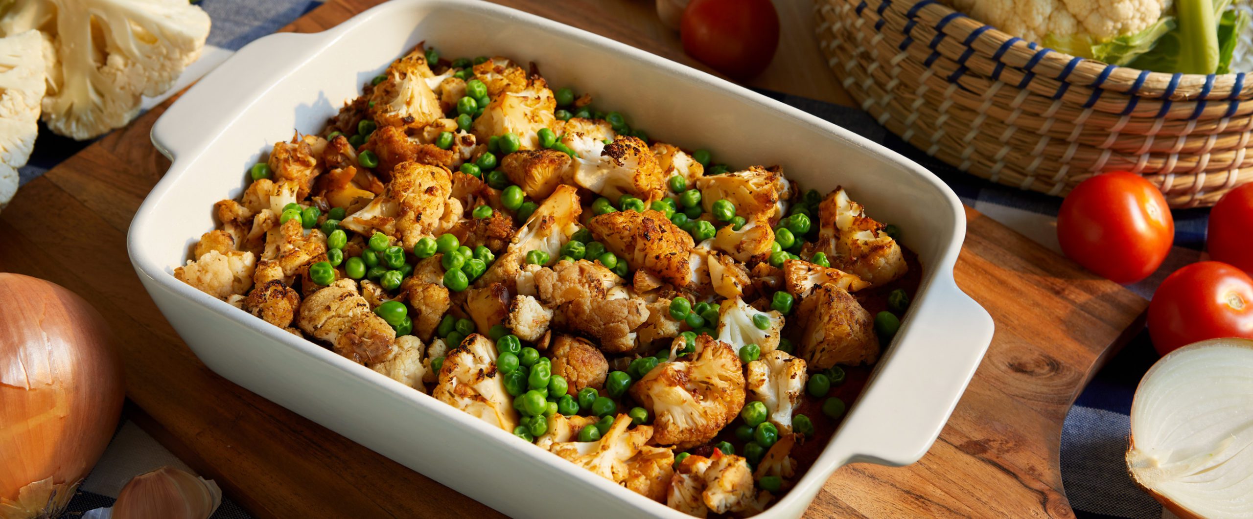 Roasted Cauliflower and Quinoa Casserole